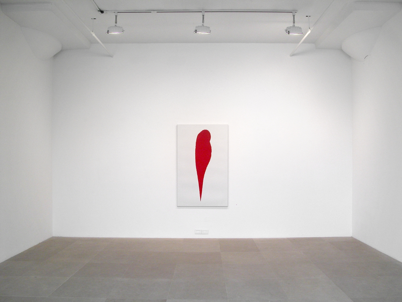 Study H.M., 2004, oil on canvas, 57.09 x 35.43 inches, Installation view, Greene Naftali, New York, 2008