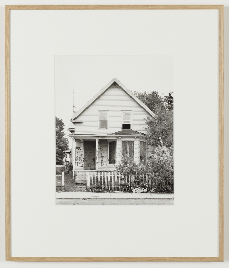 Joachim Koester, Some Boarded Up Houses, Boston #3, 2009-2013, Silver gelatin print, 27 x 22 5/8 inches (68.6 x 57.5 cm)