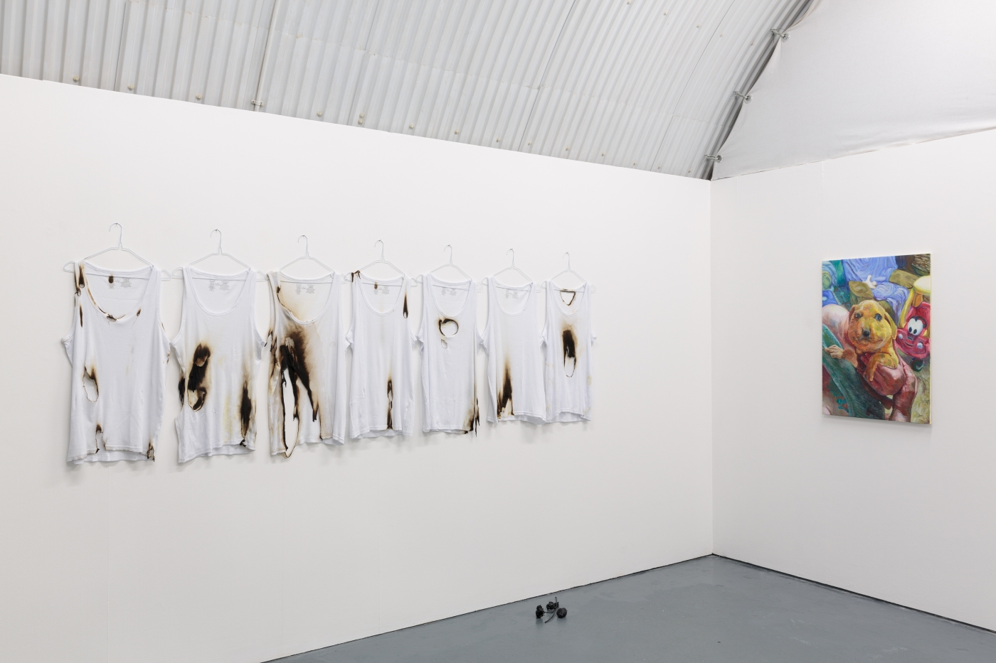 Aria Dean, Installation view, White Ppl think i’m radical, Arcadia Miss, London, 2017
