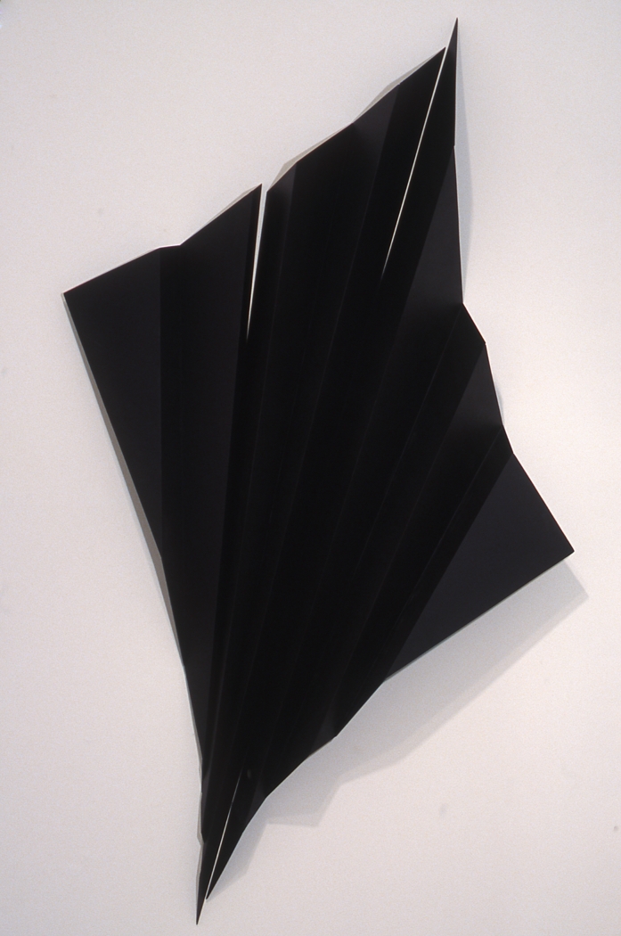 Katja Strunz, Ohne Titel, 2003, Wood and black paint, 65 x 68 x 12 inches