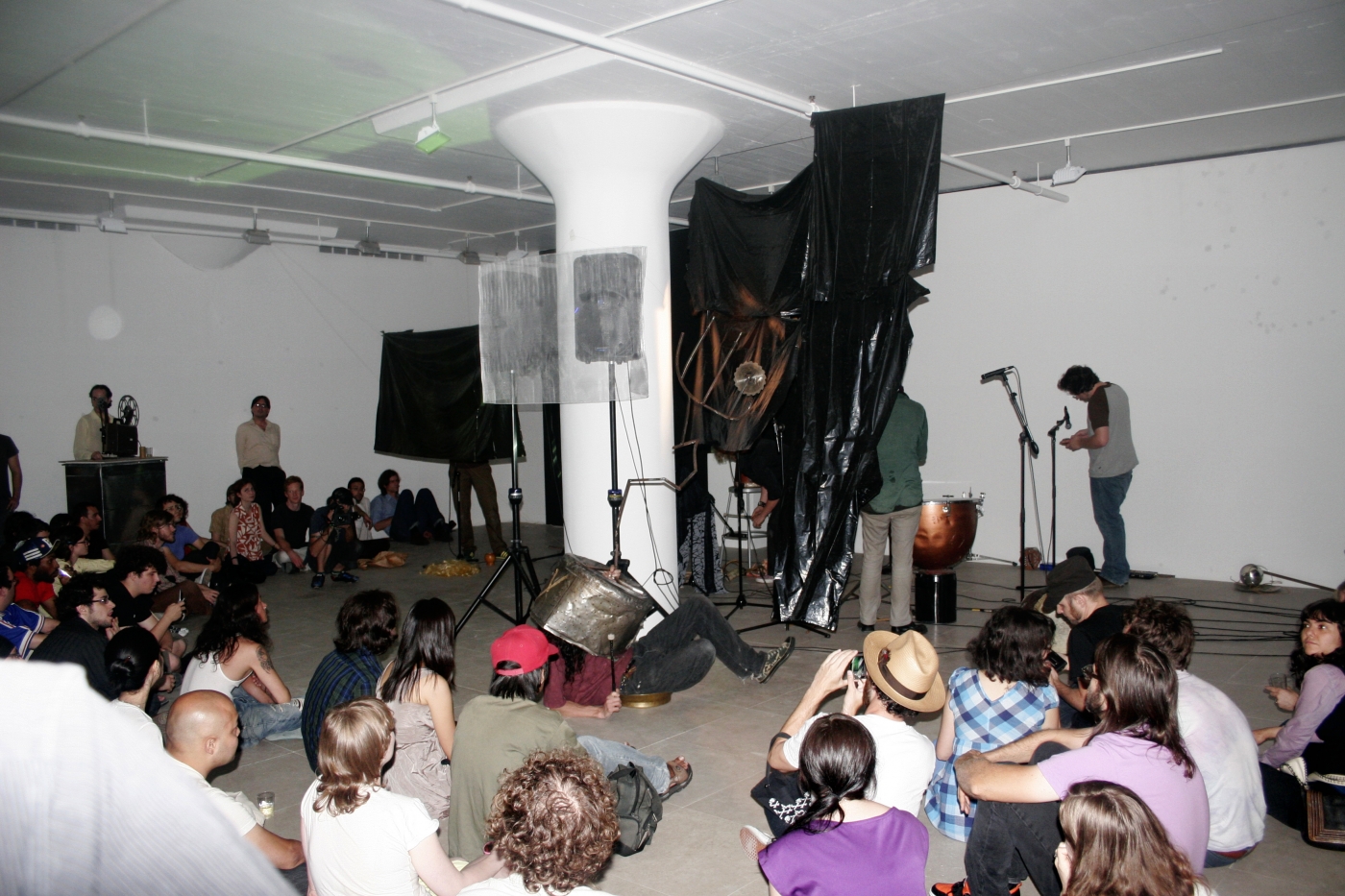 Performance view, No Neck Blues Band, Greene Naftali, New York, 2007