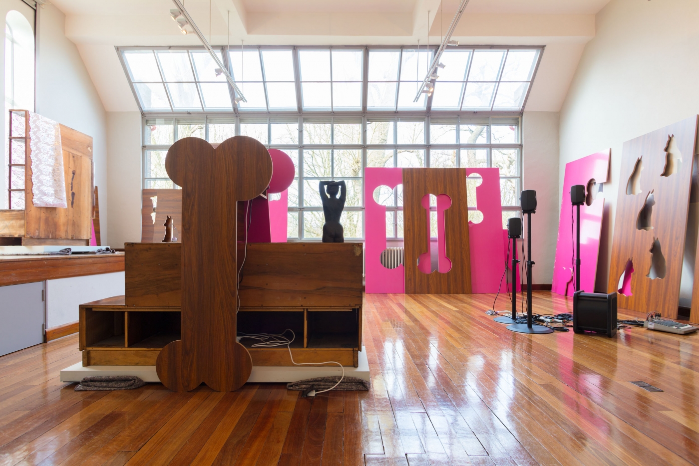 Hilary Lloyd, Installation view, Awful Girls, Dorich House Museum, Kingston University, London