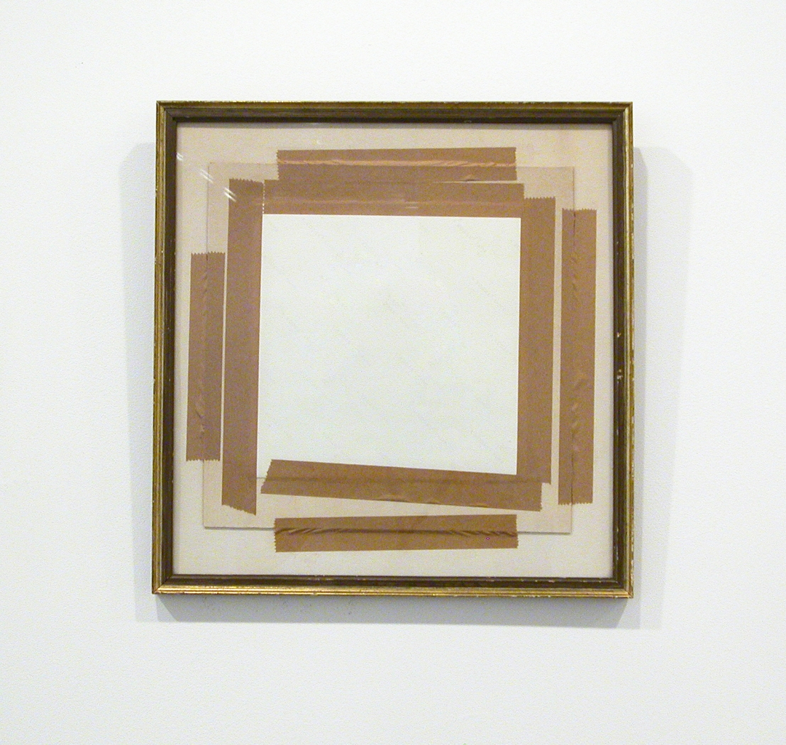 Gedi Sibony, Untitled, 2008, 14 5/8 x 13 7/8 inches, Installation view, Greene Naftali, New York, 2008