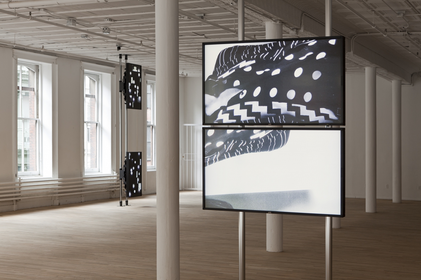 Installation view, Hilary Lloyd, Artists Space, New York, 2011