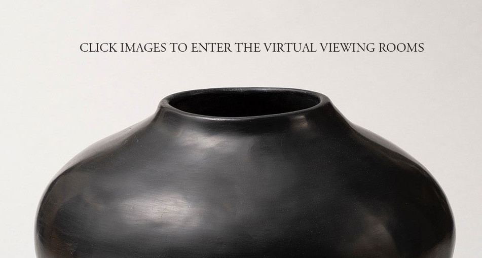 1. Unknown Artist, "Santa Clara Olla," c.1900–10, fired blackware, 12 inches high and 17 inches in diameter