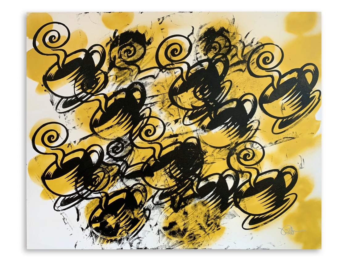Coffee Cups Synchronicity - Yellow