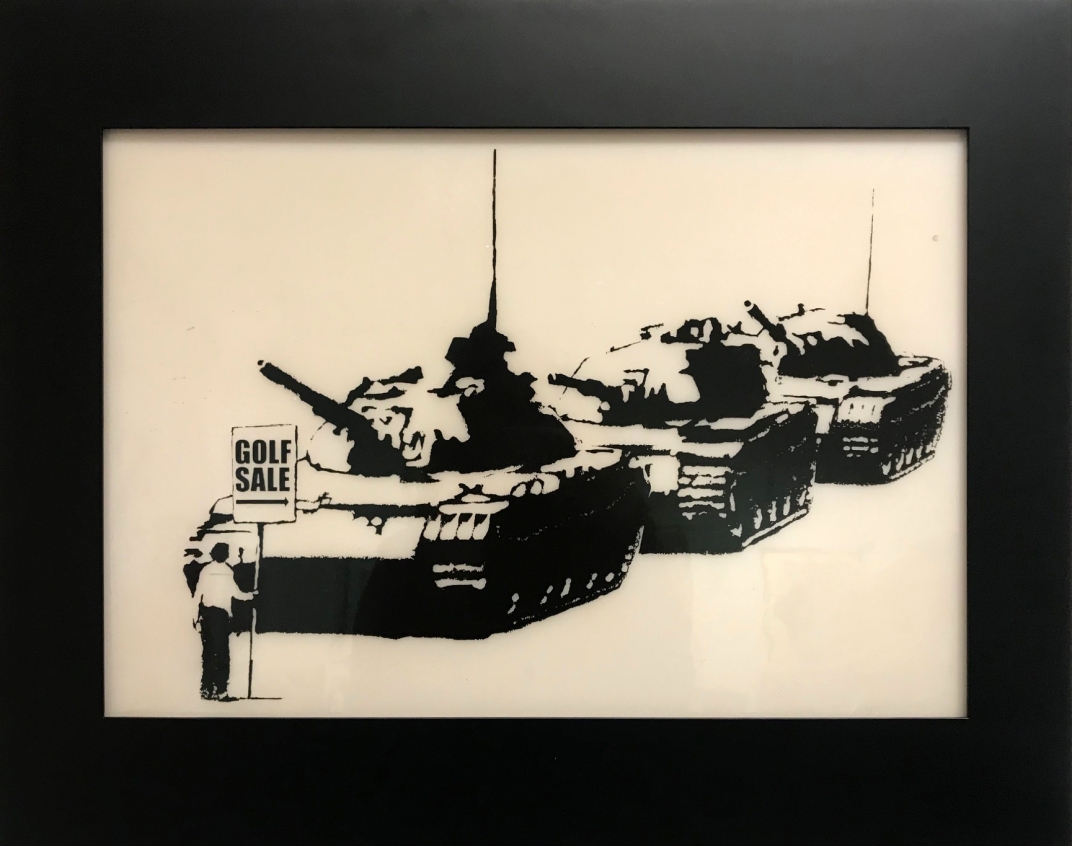 Banksy (b. 1974) Golf Sale Print Plate, 2003