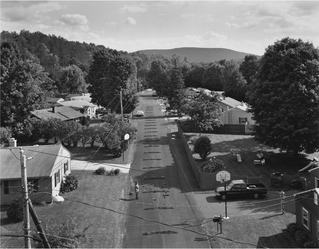 Gregory Crewdson, Untitled (woman planting in road), 1996