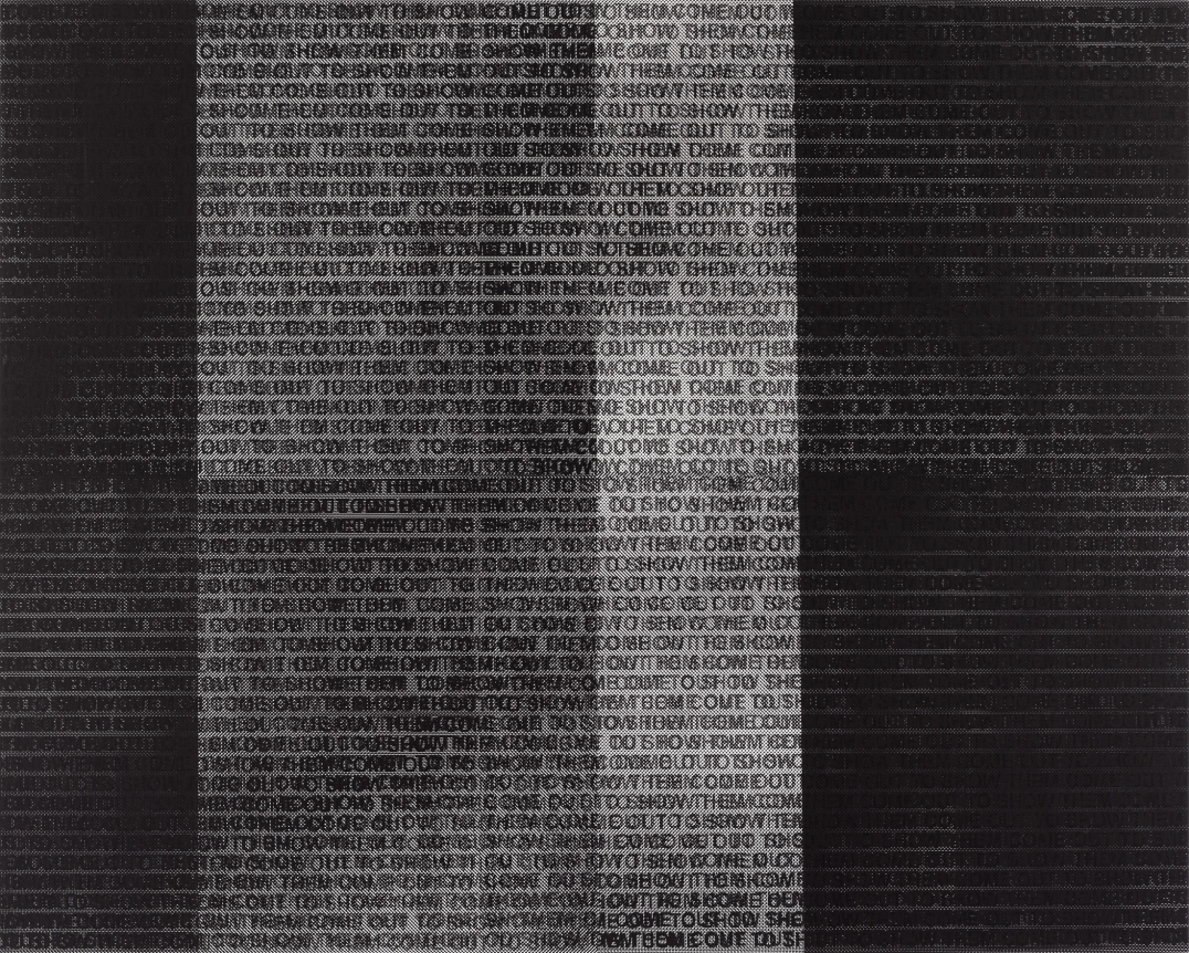 Glenn Ligon Come Out #16, 2015 