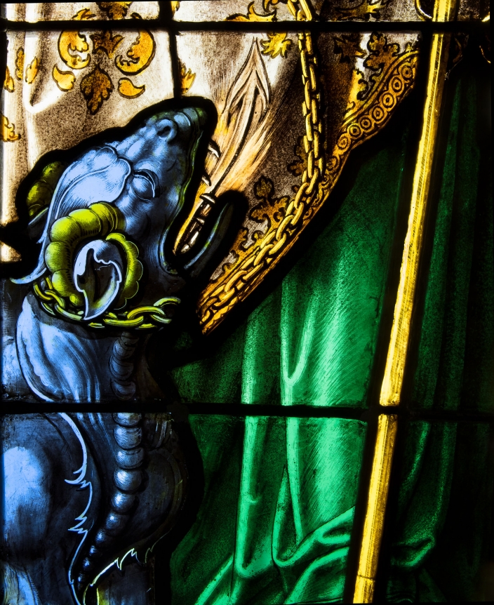 Saints Margaret and Elizabeth presenting a female donor, c. 1525–30, Detail