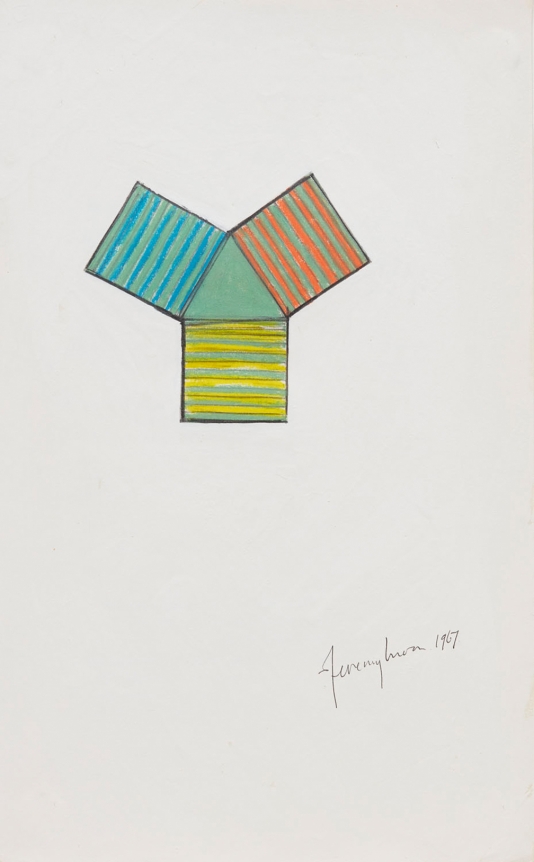 Jeremy Moon, Drawing (Study for Fountain), 1967