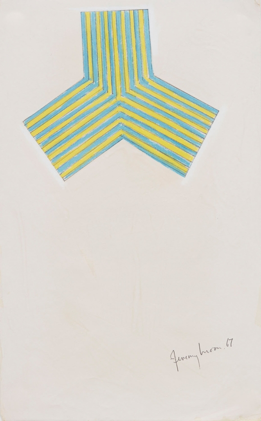 Jeremy Moon, Drawing (Study for Electric Blue), 1967