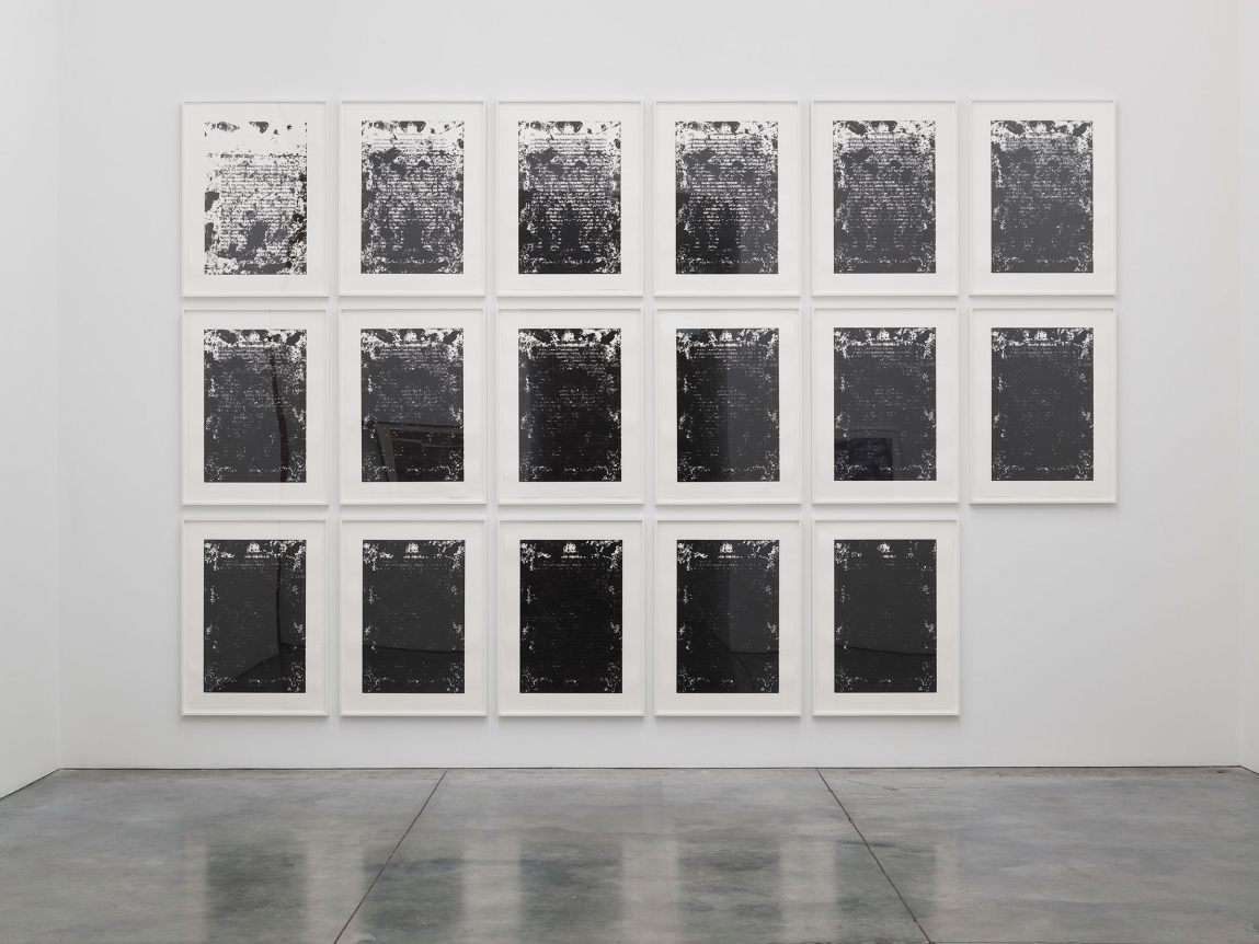 Glenn Ligon, Untitled, 2016, Suite of 17 screenprints, Edition of 5