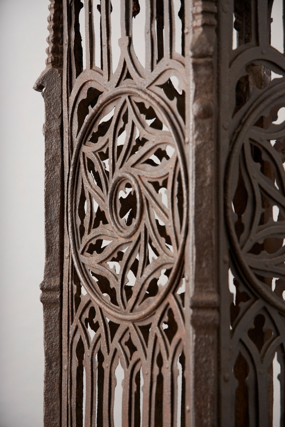A monumental wrought-iron pedestal, 15th century