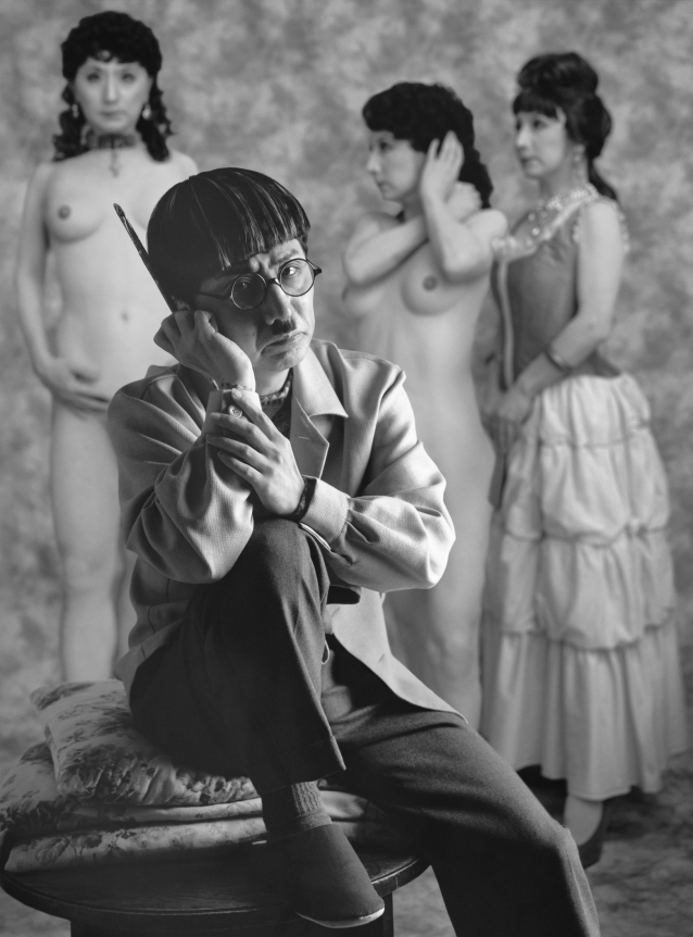 Yasumasa Morimura A Requiem: Theater of Creativity/ Self-portrait as Leonard Foujita, 2010 