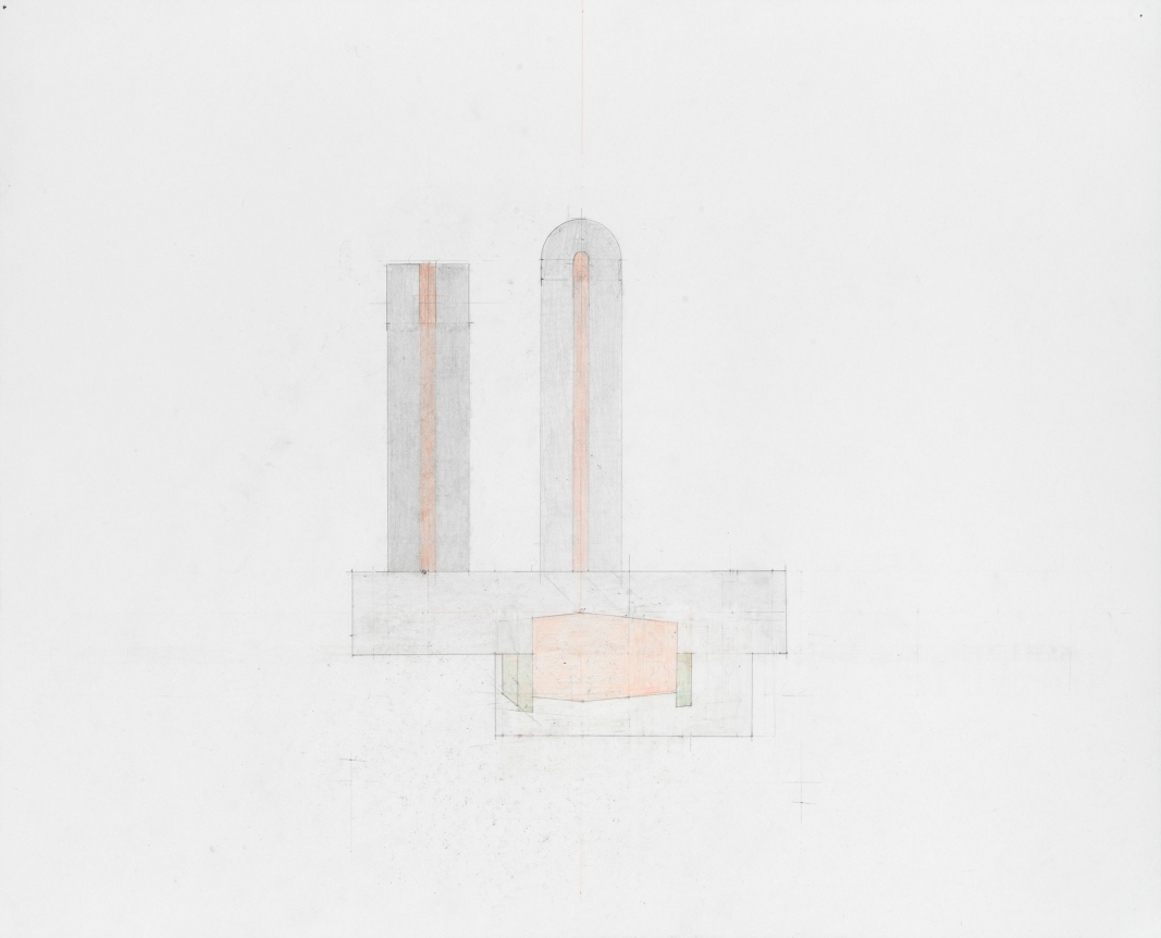 Richard Rezac Study for Stance (promptor), 2019