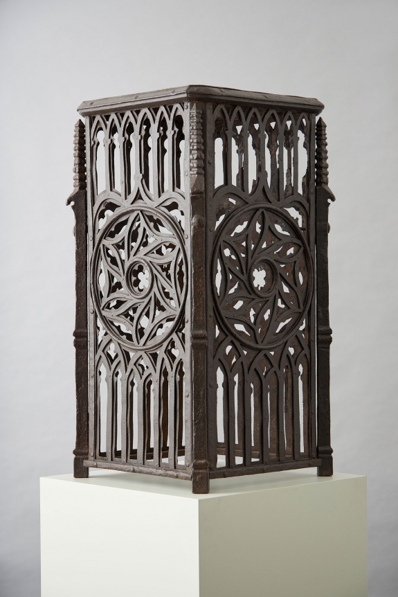 A monumental wrought-iron pedestal, 15th century