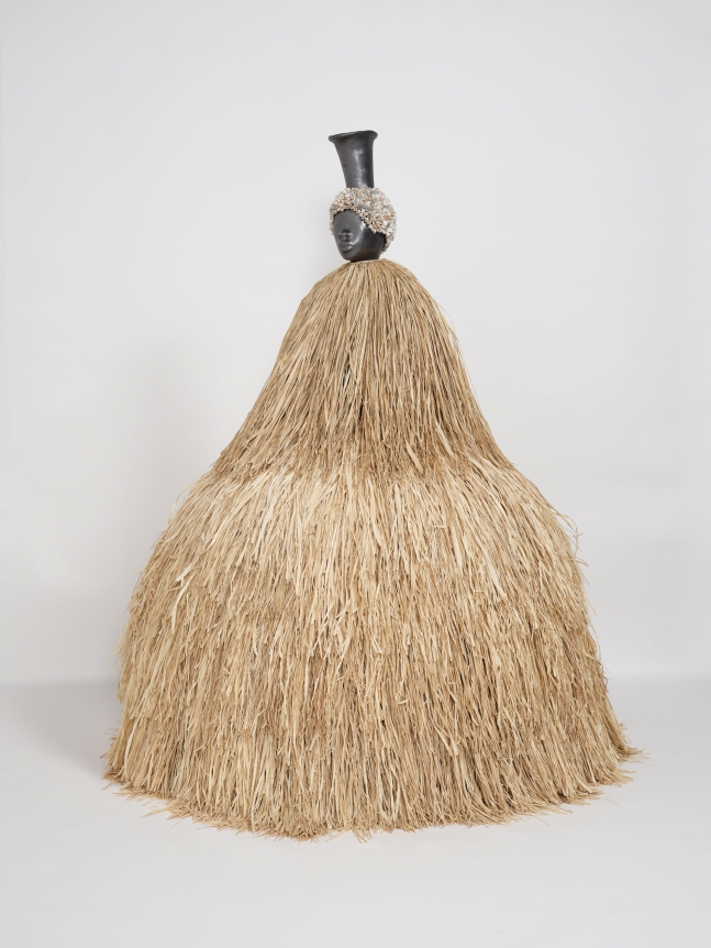 Simone Leigh, Figure with Skirt (Face Jug Series), 2018