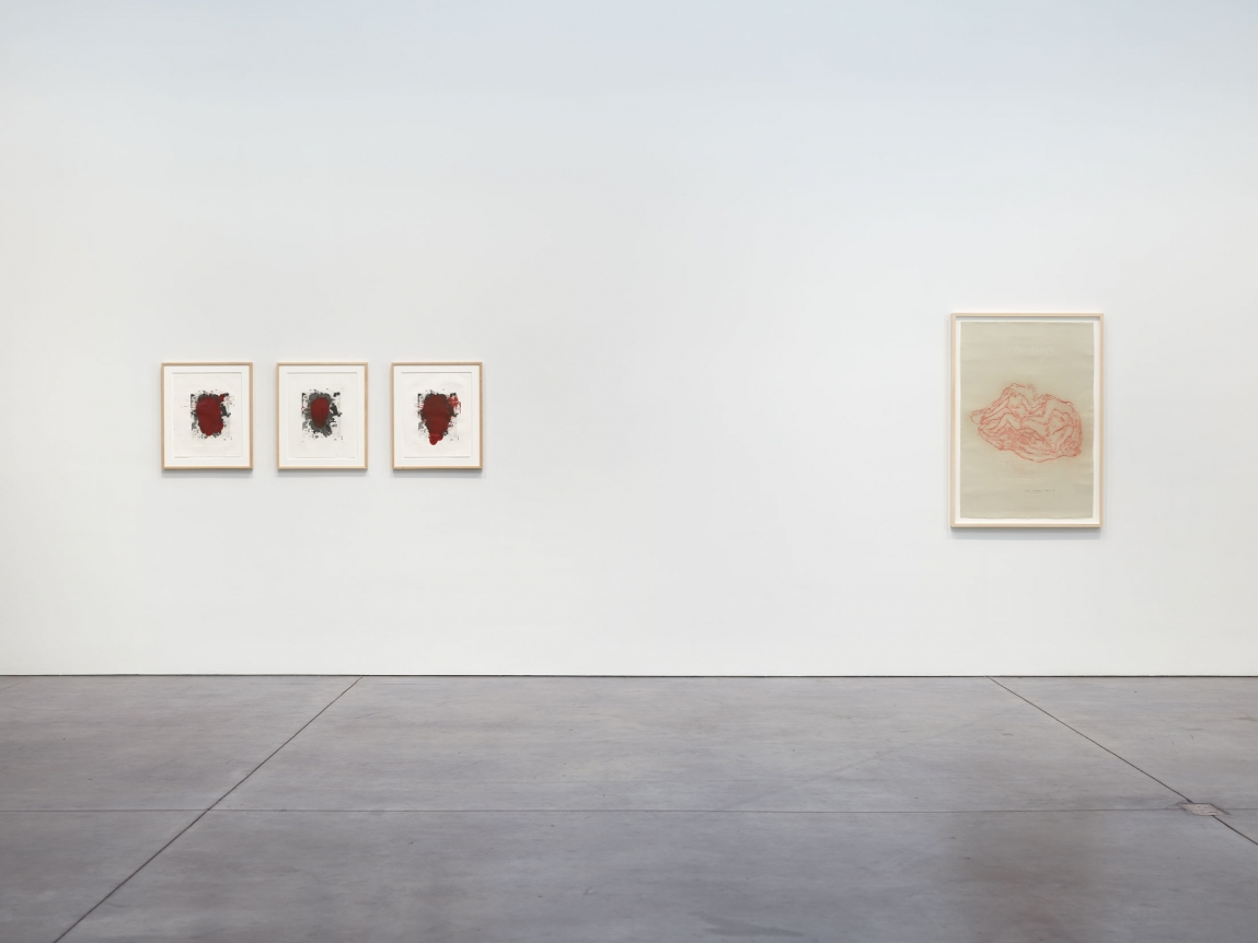 Prints and Editions Installation view January 25 – February 23, 2019 Luhring Augustine, New York Pictured from left: Christopher Wool, Tunga