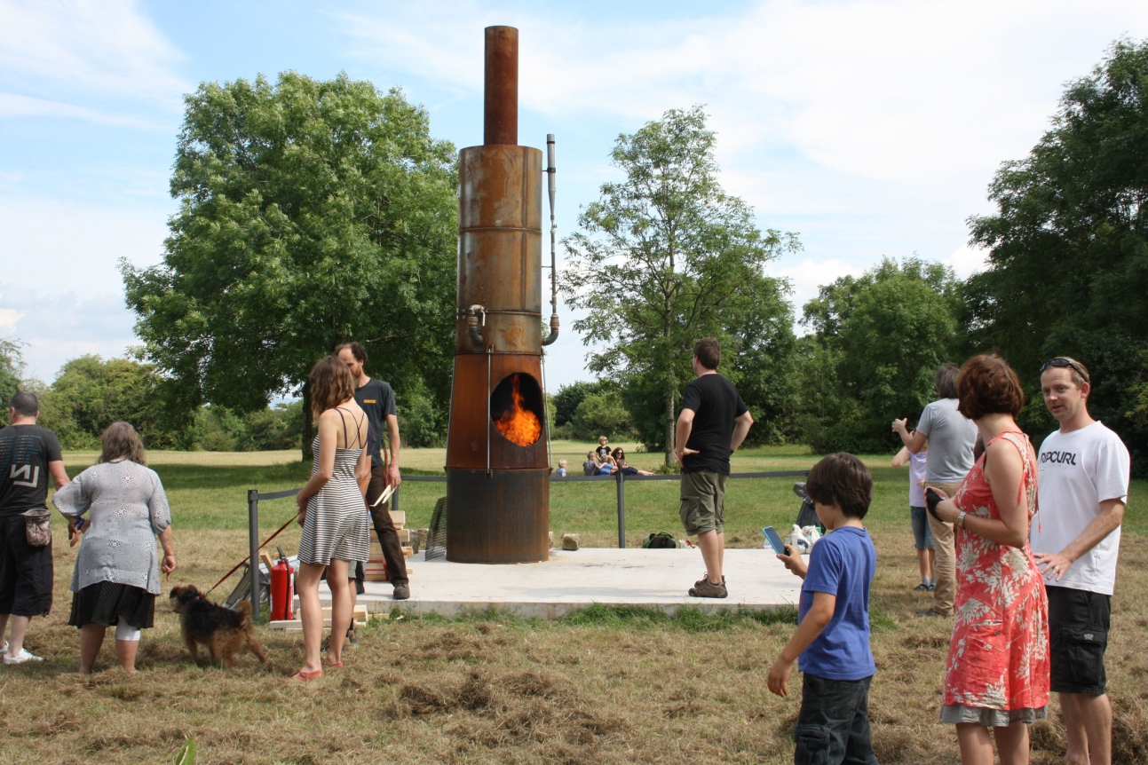 Oscar Tuazon, Live Steam Shift Whistle, 2014