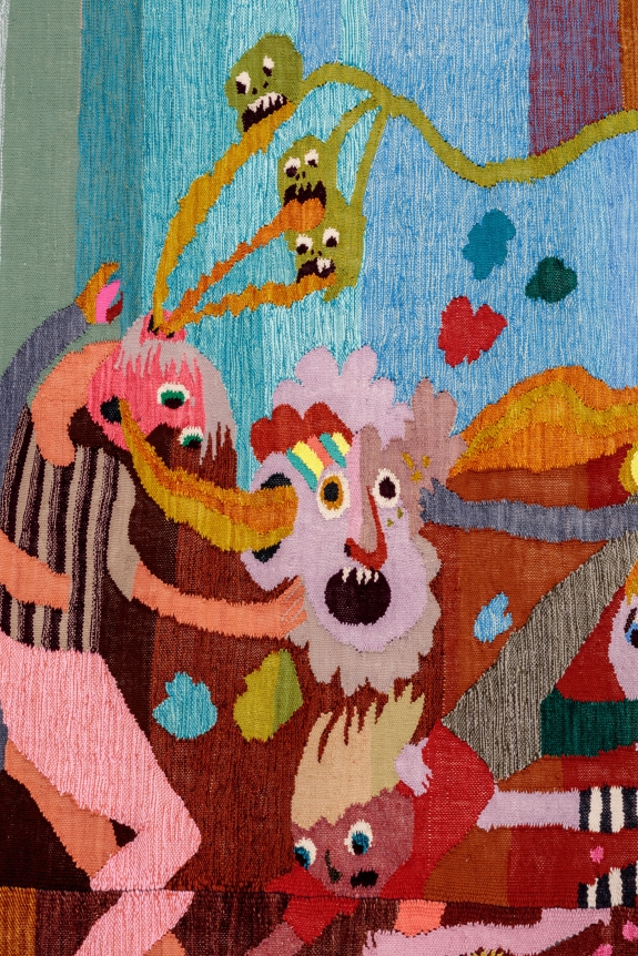 Christina Forrer, Untitled (brown background), 2018