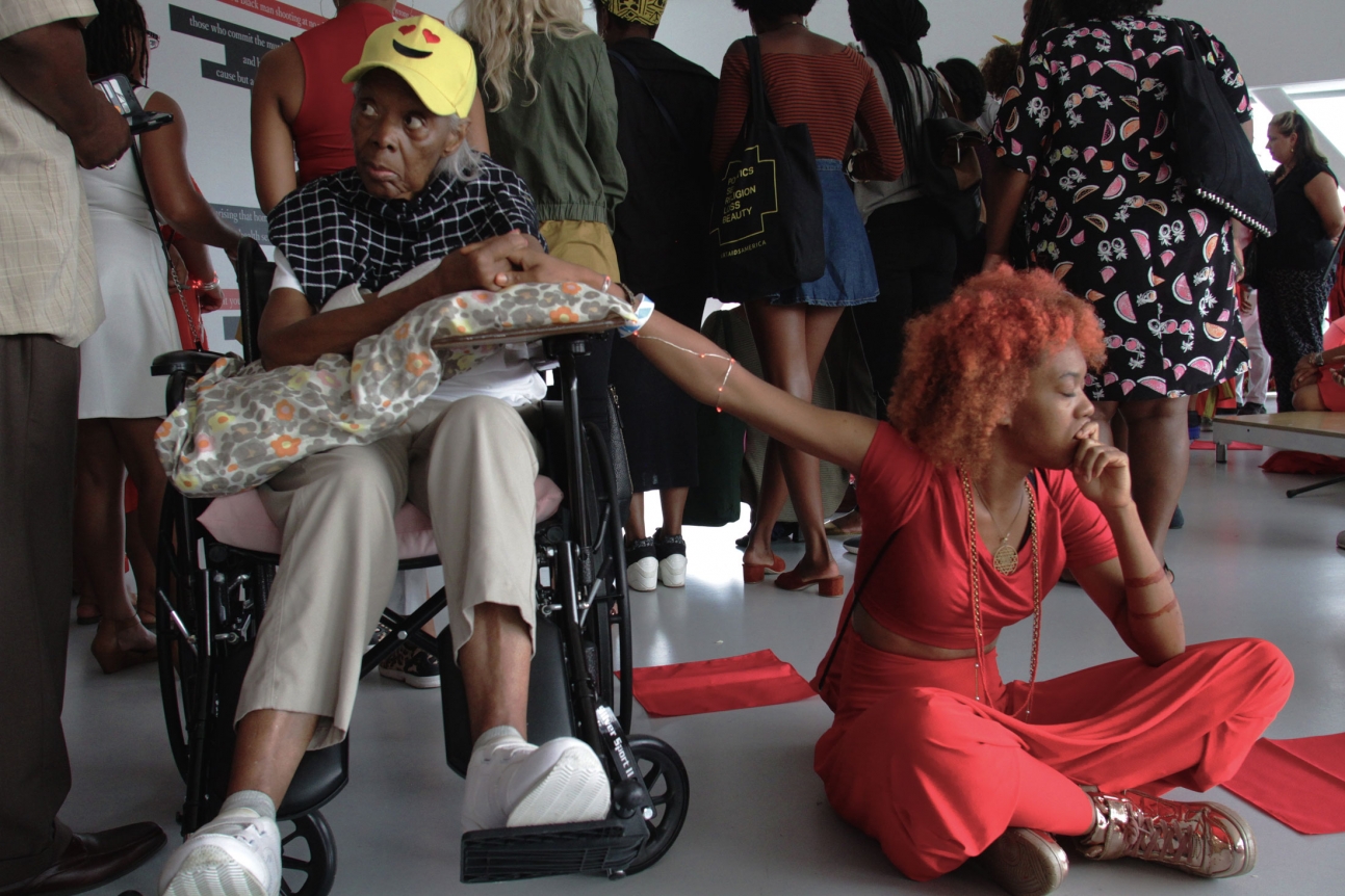 Black Women Artists for Black Lives Matter, Documentation from September 1, 2016 event at New Museum, New York, NY