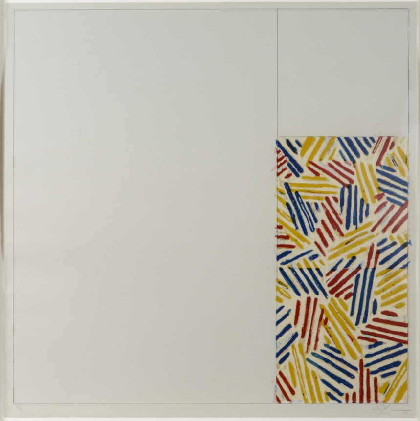Jasper Johns, #4 (After untitled 1975), Lithograph