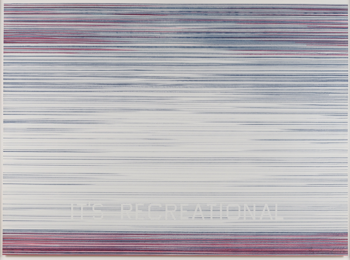 Ed Ruscha, It's Recreational, from the World Series, 1982, Lithograph Print