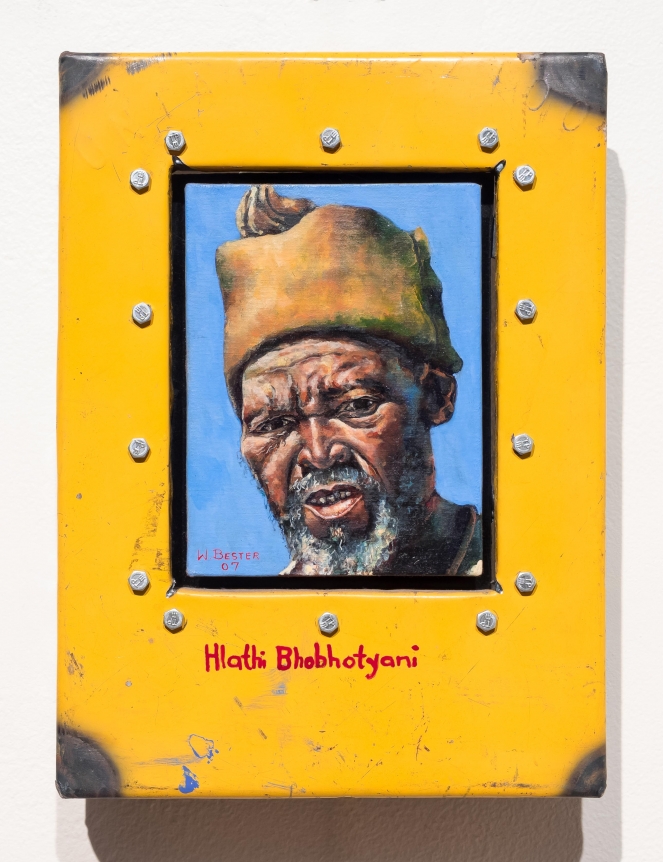 Willie Bester, Hlathi Bhobhotyani, Oil on canvas