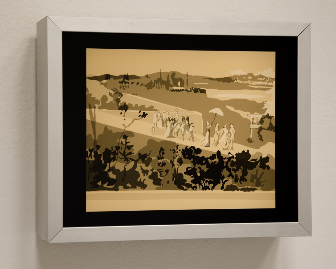 Procession on a Road near Florence, Kota Ezawa, Christopher Grimes Gallery