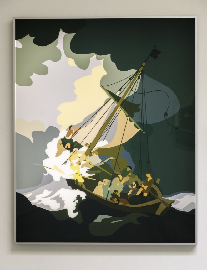 The Storm on the Sea of Galilee, Kota Ezawa, Christopher Grimes Gallery