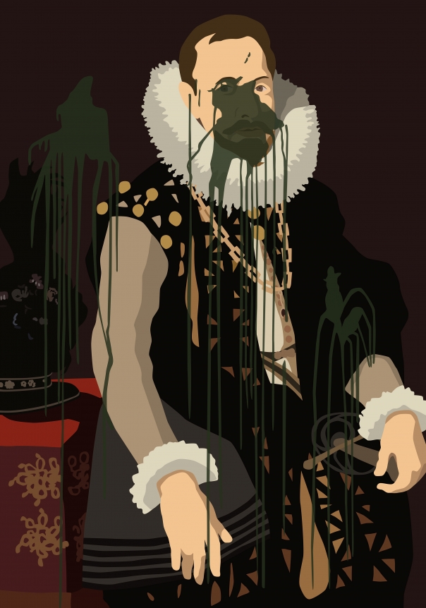 Portrait of Archduke Albrecht, Kota Ezawa, Christopher Grimes Gallery