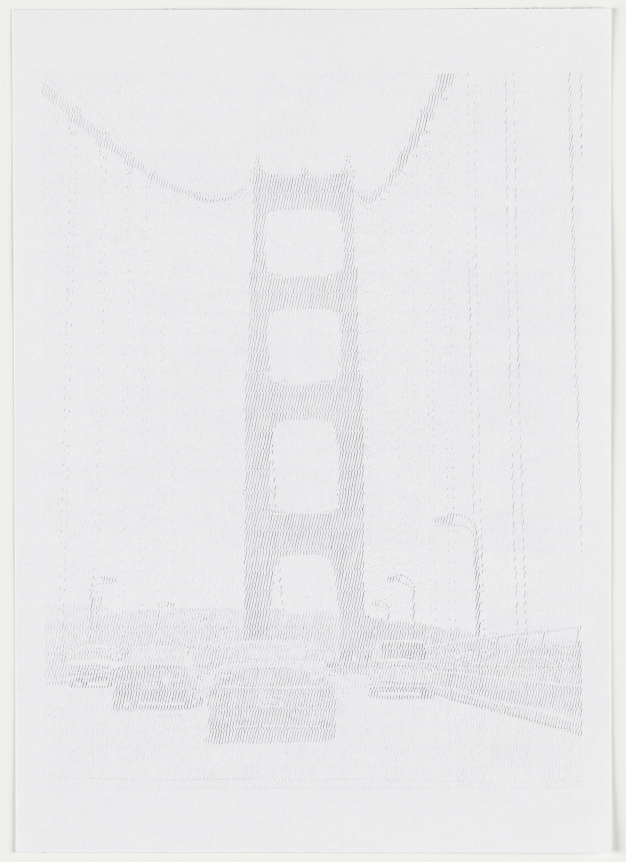 Ewan Gibbs San Francisco Golden Gate Bridge Graphite on paper