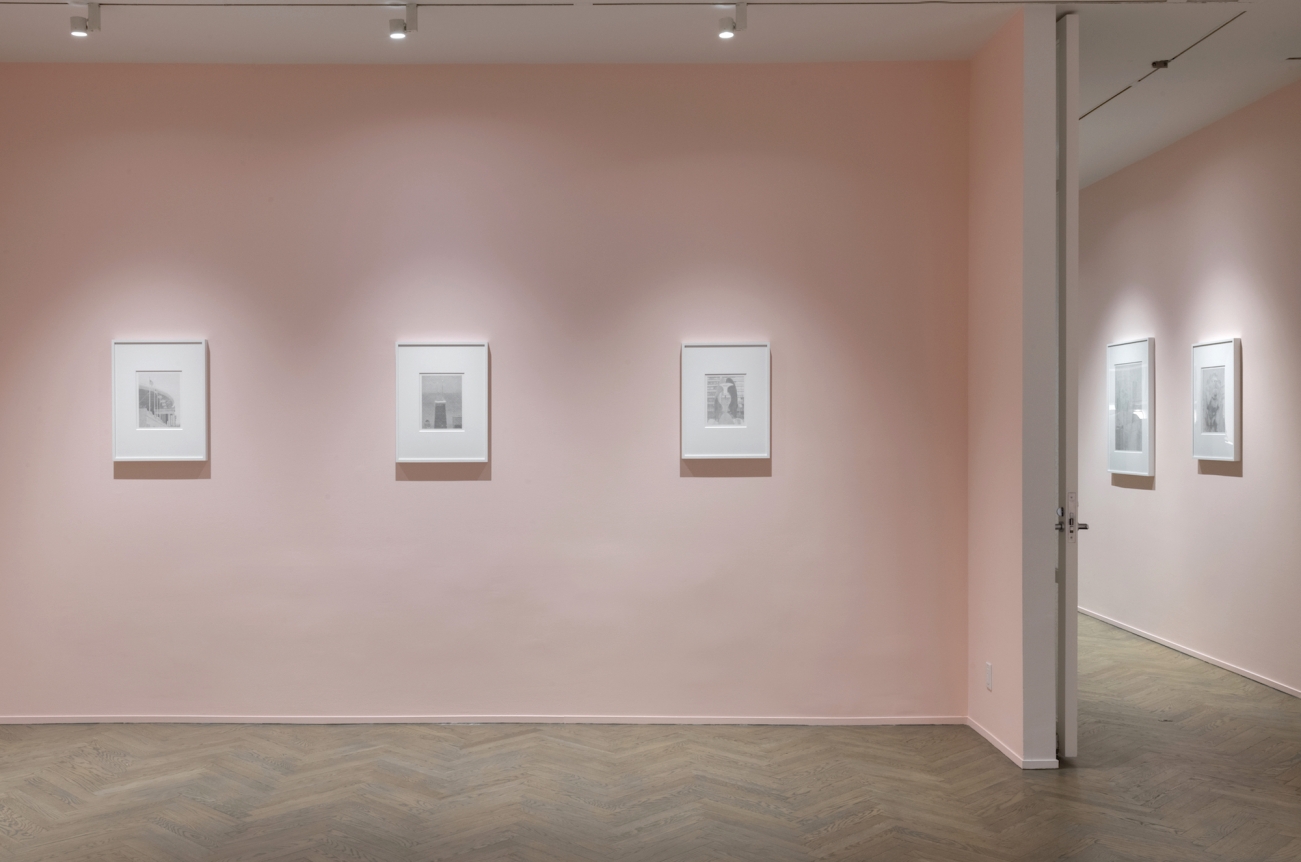 Installation view of Ewan Gibbs: New York / Chicago, 2019, Richard Gray Gallery, New York.