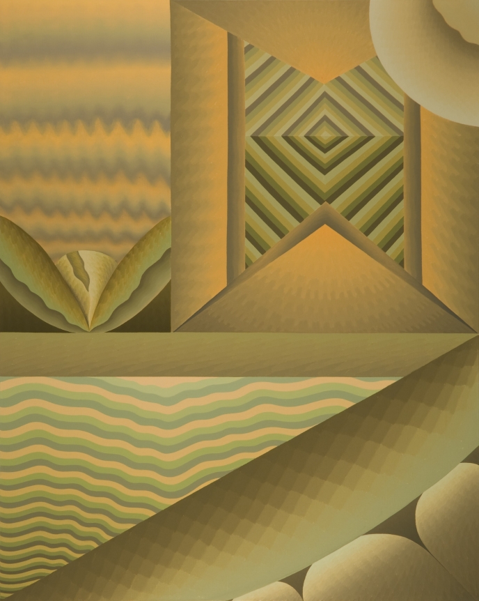 Sections of Change (1st Mode), 1978, Oil on linen