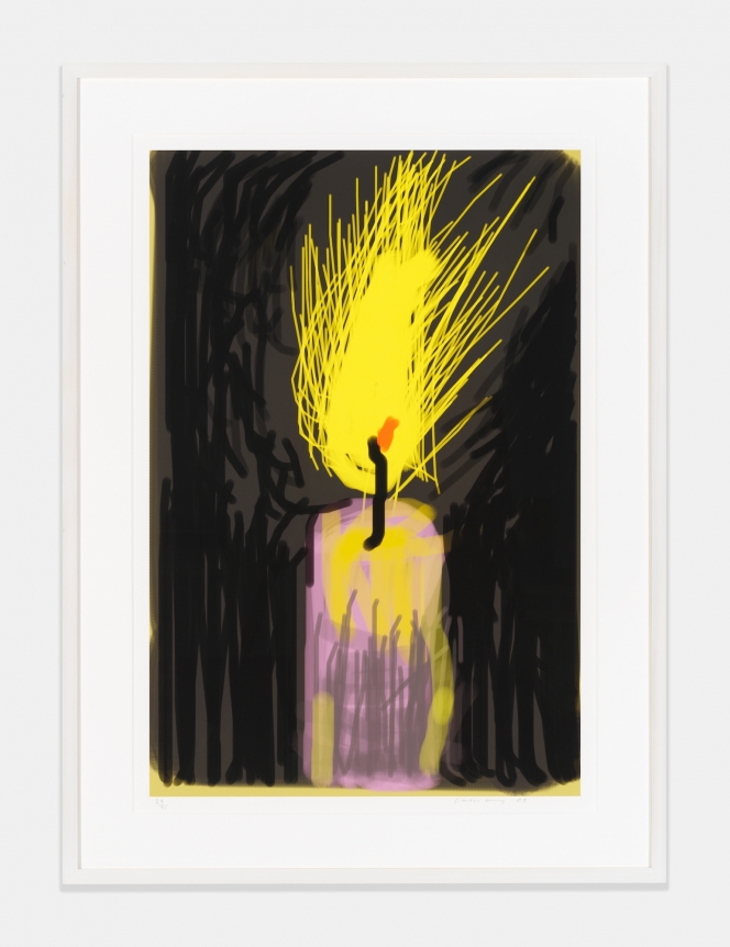 David Hockney, Flame, 2009