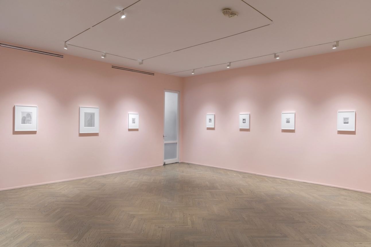 Installation view of Ewan Gibbs: New York / Chicago, 2019, Richard Gray Gallery, New York.