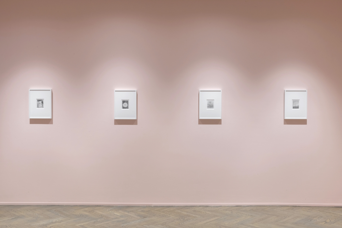 Installation view of Ewan Gibbs: New York / Chicago, 2019, Richard Gray Gallery, New York.