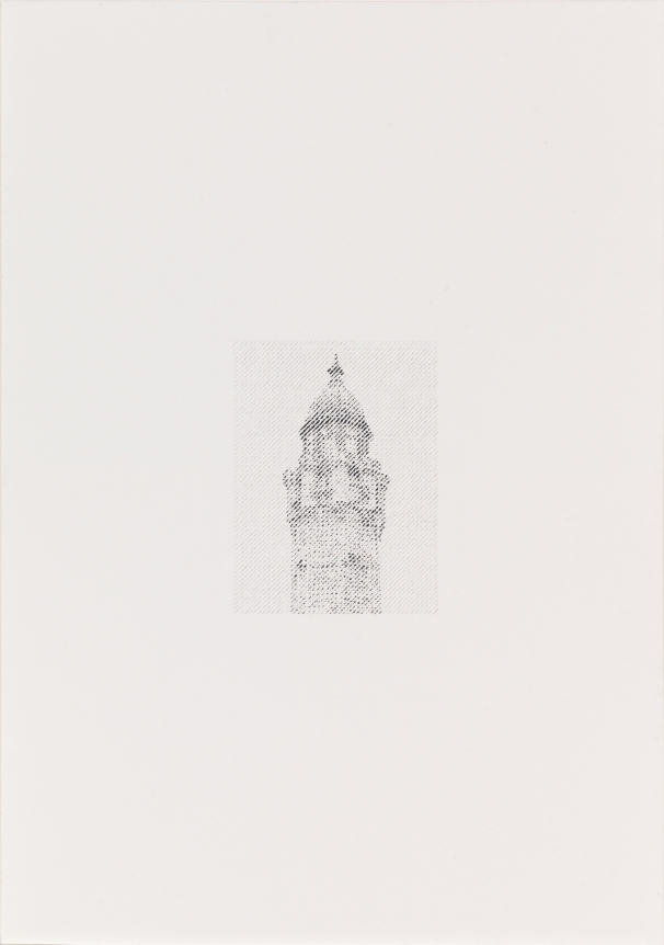 Ewan Gibbs Chicago Water Tower Ink and graphite on paper