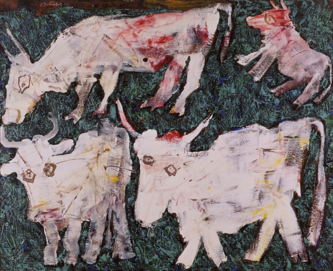 Jean Dubuffet Vaches au pre Oil on canvas
