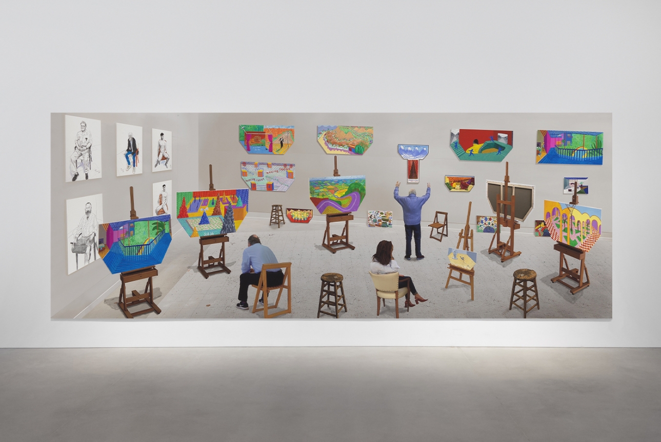 David Hockney , Inside It Opens Up As Well, 2018