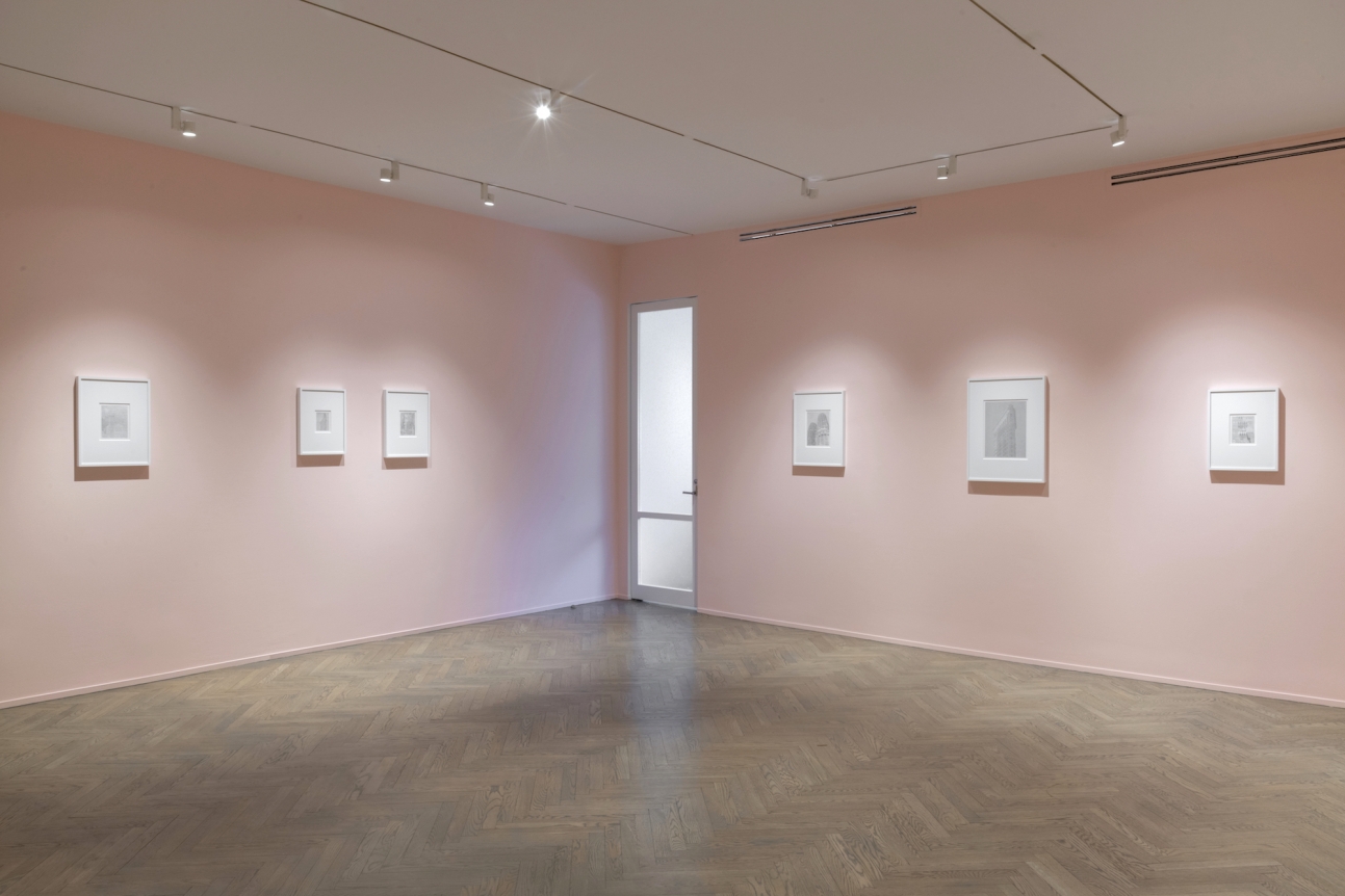 Installation view of Ewan Gibbs: New York / Chicago, 2019, Richard Gray Gallery, New York.