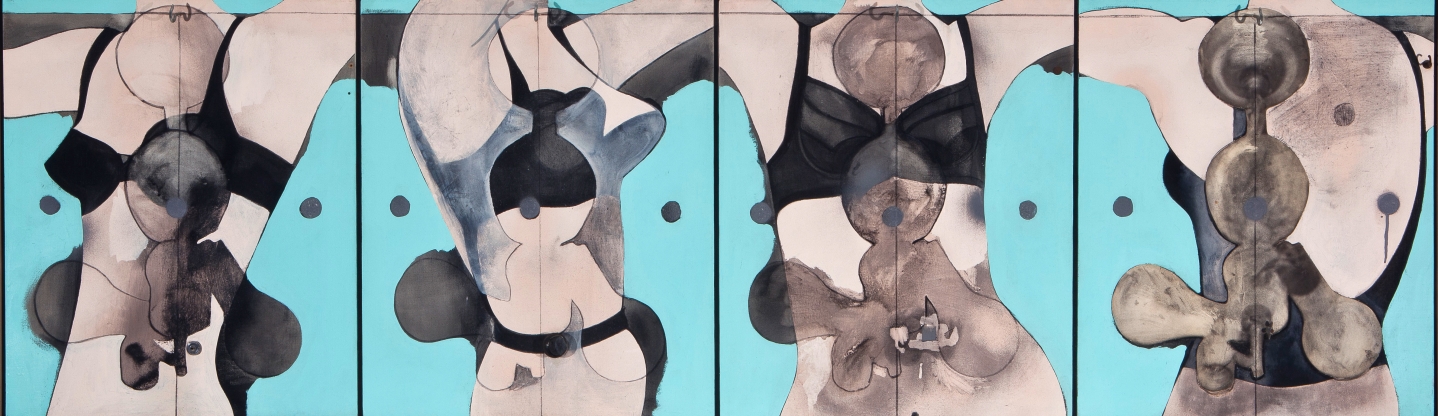 Jim Dine Four Bodies Mixed media on canvas