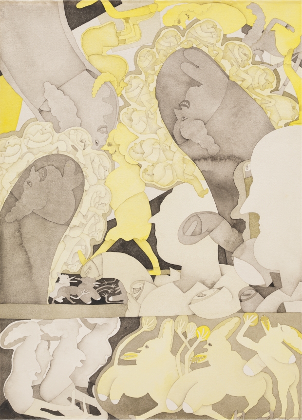 Gladys Nilsson, Studee: 1 of 2 - Blk & Y, 1969