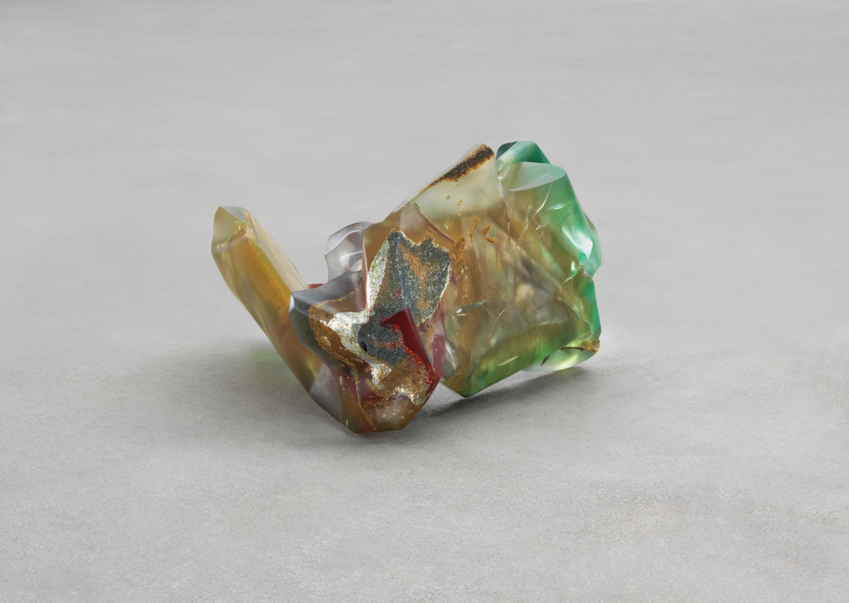 Bennington II, 1970, Polyester resin, milled glass, plaster, glitter, and dry pigment