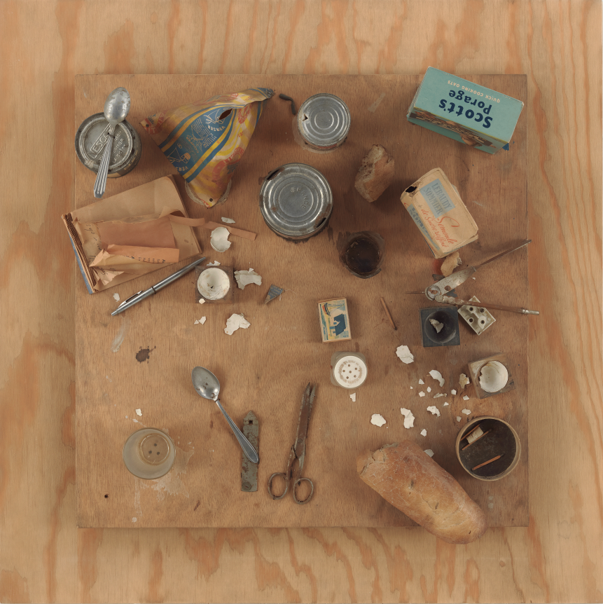 Daniel Spoerri, Le Petit Déjeuner de Kichka, 1961