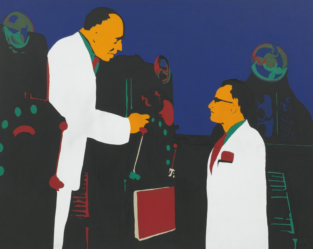 Rosalyn Drexler, The Lesson (Men and Machines), 1962