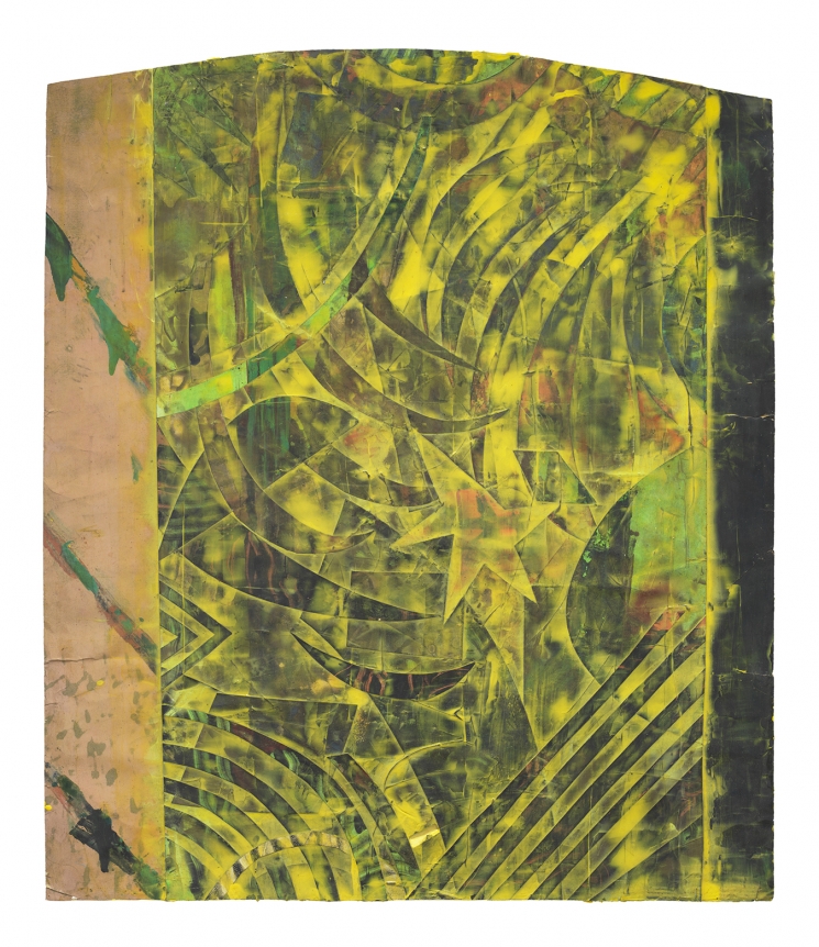 Burlesque, 1985 Monoprint, acrylic and collage on paper
