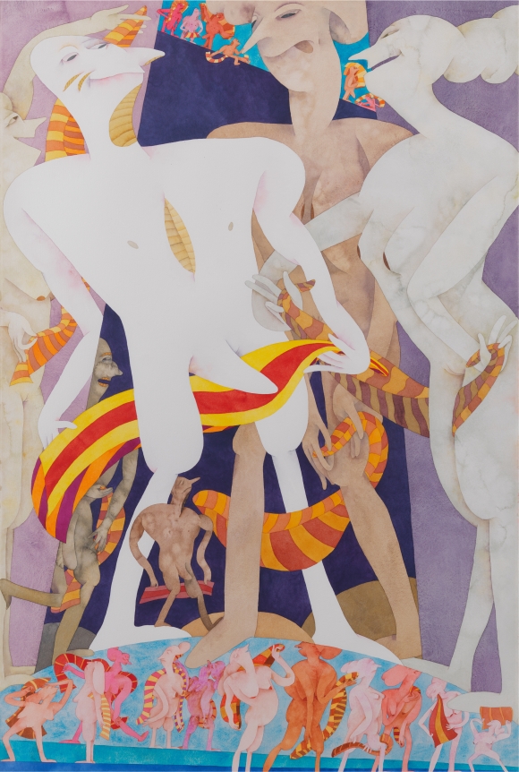 Terry Towel, 1986–1987, Watercolor on paper