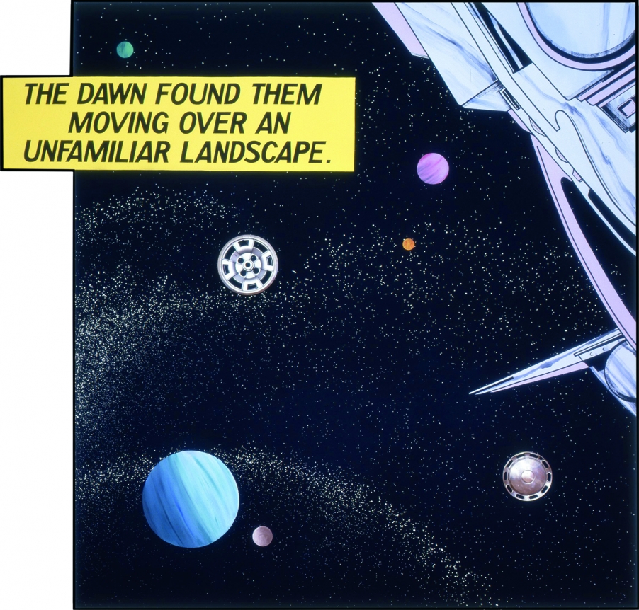 Satan's Satellites, 1982, Mixed media on canvas